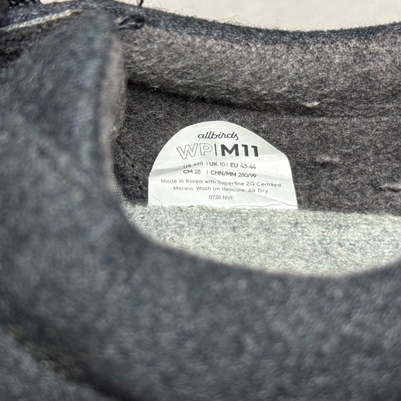 Allbirds Men’s Wool Piper - Natural Black - Picture 11 of 11